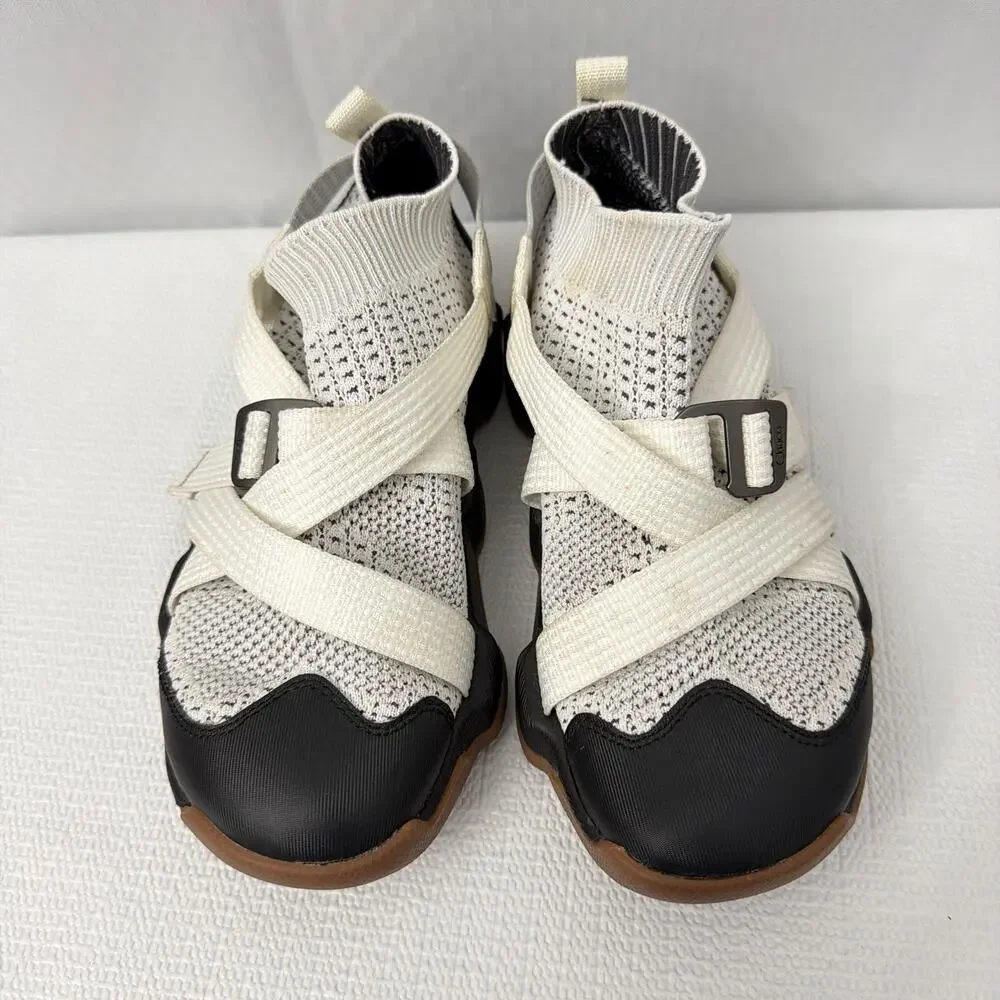 Chaco Z/Ronin Shoes Women's Size 7 White Black Sport Hiking Trail Comfort